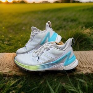 Adidas Response Super Womens Size 6 White Blue Walking Running Shoes‎ Sneakers